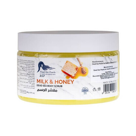 Scrub pentru corp cu sare de la Marea Moarta cu Milk&Honey, 400 ml, Dead Sea Pearls