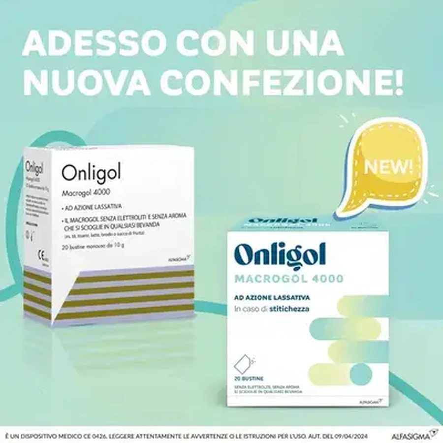 Onligol macrogol 4000 20 zakjes 10 g suikervrij