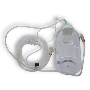 Oxygen therapy bubbler with goggle + nasal cannula