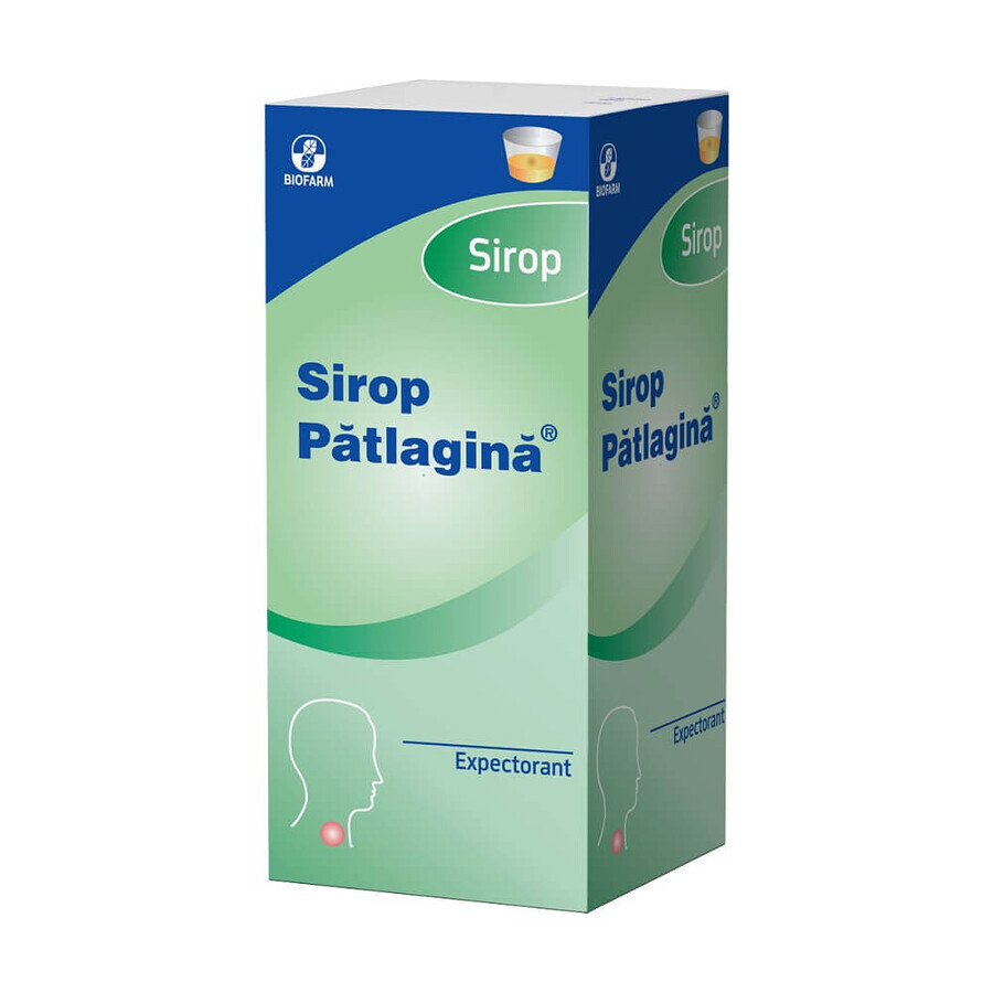 Sirop de patlagina, 100 ml, Biofarm