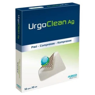 Tnt apósito gelificante absorbente urgoclean ag/plata 6x6cm 5 piezas