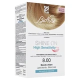 Shine on high sensitivity plus light blond 8.00 detector cream 75 ml + coloring cream 50 ml