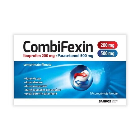 Combifexin 200 mg/ 500 mg, 10 Filmtabletten, Sandoz