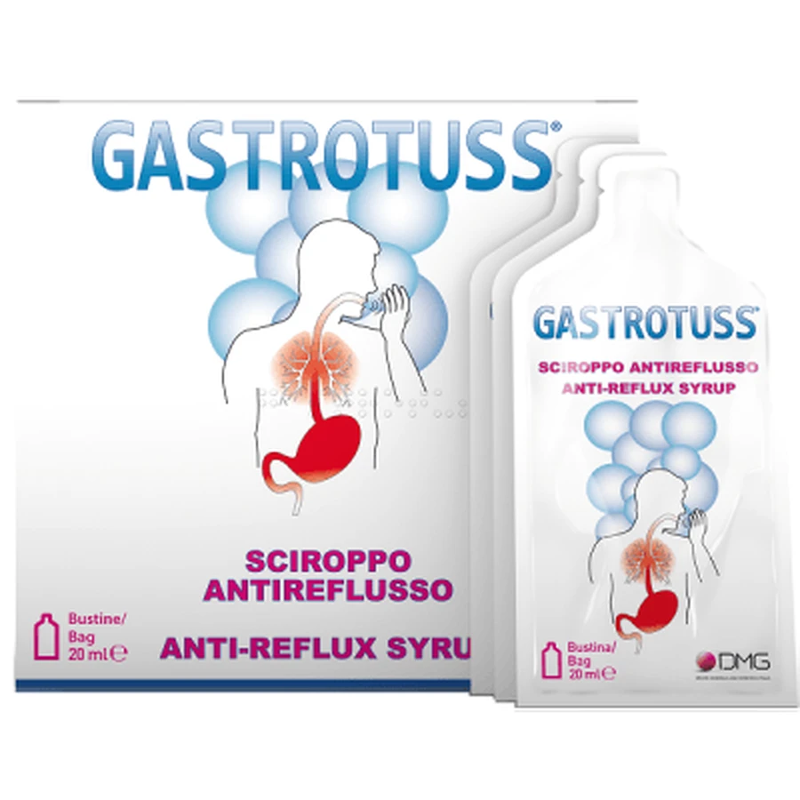 Sirop anti-reflux gastrotuss 25 pliculețe monodose 20 ml