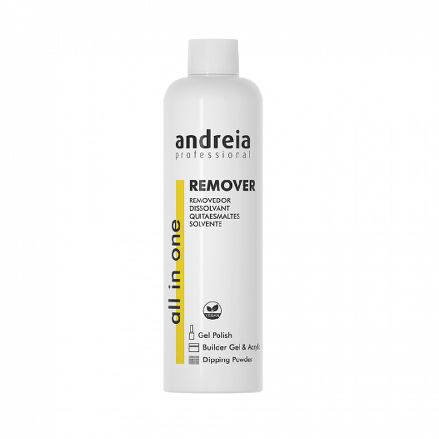 Solutie pentru indepartarea lacului sau acrilicului All in One Remover, 250 ml, Andreia