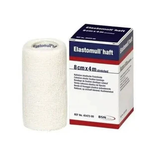 Selbstklebende elastische Binde elastomull haft blau 8x400 cm