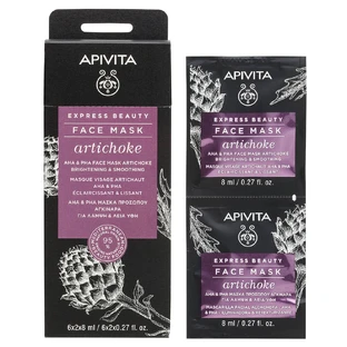 Apivita Express Beauty Mascarilla Facial para Brillo y Textura Suave con Alcachofa 2x8ml