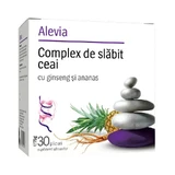 Komplex zum Abnehmen Tee mit Ginseng und Ananas, 30 Sachets, Alevia