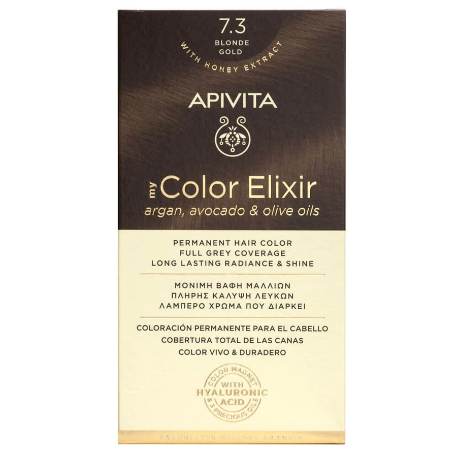 Apivita My Color Elixir Colore permanente per capelli N7.3 Biondo oro