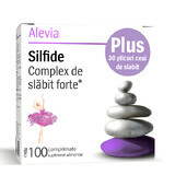 Komplex zur Gewichtsabnahme Forte Silfide, 100 Tabletten + Abnehmtee, 30 Dosen, Alevia