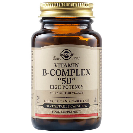 Vitamin B-Komplex 50, 50 Kapseln, Solgar