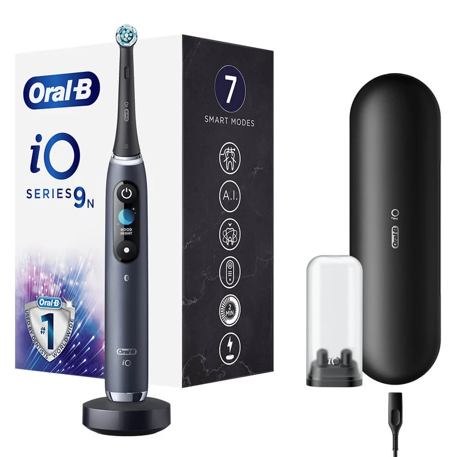 Oral B iO9 Brosse à dents électrique magnétique Black Onyx