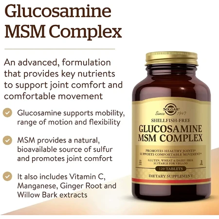 MSM Glucosamine Complex, 60 tabletten, Solgar
