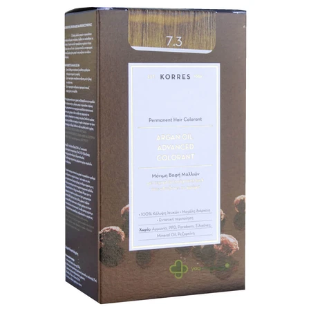 Korres Arganöl Erweiterte Farbstoff N 7.3 Blonde Honig