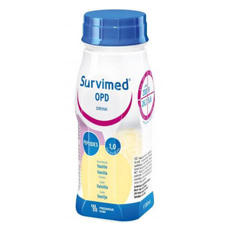 Survimed O.P.D cu aroma de vanilie 200 ml, 4 bucati, Fresenius Kabi Germania