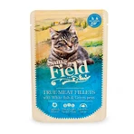 SAM'S FIELD True Meat Fillets, biała ryba, saszetka bezzbożowej mokrej karmy dla kotów, (w sosie), 85g: ceny i cechy