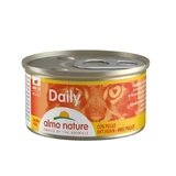 ALMO NATURE Daily Cat, Pollo, comida húmeda en lata sin cereales, (paté), 85g