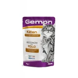 GEMON Kitten, Chicken, sachet grain-free wet food for junior cats, (in aspic), 100g