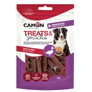 CAMON Sticks Ente & BBQ, XS-XL, Ente, Belohnungsbeutel für Hunde, 80g