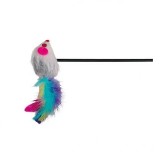 Trixie, mouse feather feather, toy, cats, plush, multicolor, 50cm