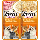 INABA Ciao Twin Packs, Chicken, sachet grain-free wet cat food, (topping), 80g