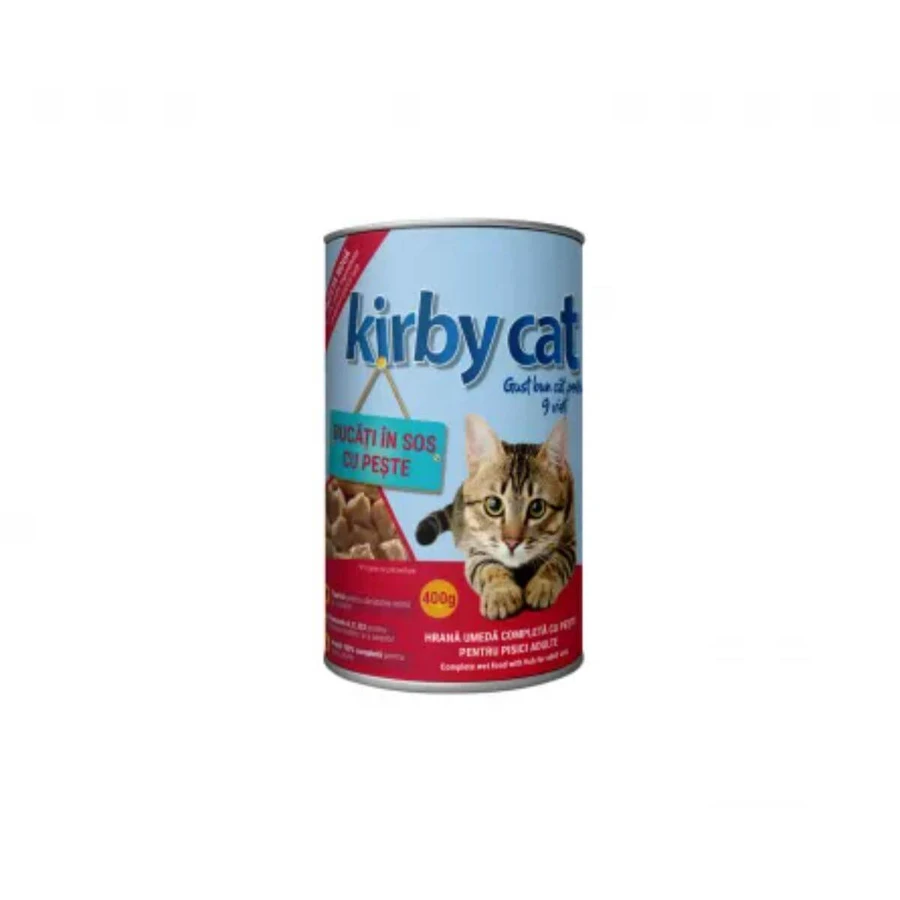 KIRBY CAT, Lachs, Katzennassfutter in Dosen, (in Sauce), 400g