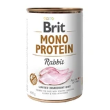 BRIT Mono Protein, Kaninchen, getreidefreies Nassfutter in Dosen für Hunde, (Pastete), 400g