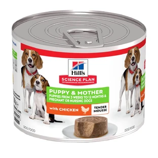 HILL'S Science Plan Puppy & Mother, XS-XL, Chicken, canned wet food for junior dogs, (mousse), 200g