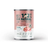 FRESH FARM Gulasch, XS-XL, Schweinefleisch, getreidefreies feuchtes Hundefutter in Dosen, (in Suppe), 400g