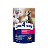 CLUB 4 PAWS Premium Junior, XS-XL, Chicken, sachet wet food for junior dogs, (in aspic), 100g