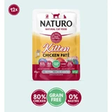 NATURO Kitten, Chicken, sachet grain-free wet food for junior cats, (pate), 85g