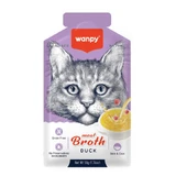 WANPY Meat Broth, Duck and Salmon, sachet wet cat food, (topping), 50g