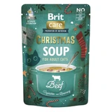 BRIT Christmas Soup, Beef, sachet wet cereal-free cat food, (topping), 75g
