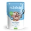 SCHESIR Complete Nutrition, Ton și Biban, plic hrană umedă pisici, (în aspic), 85g