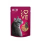 MY LOVE, Truthahn, Beutel Nassfutter für Katzen, (in Soße), 85g