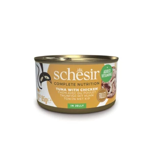 SCHESIR Complete Nutrition, Tuna and Chicken, canned wet cat food, (in aspic), 85g