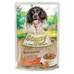 STUZZY Trozos, XS-XL, Pavo y Zanahoria, comida húmeda para perros, (en su propio jugo), 100g