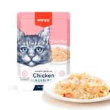 WANPY, Chicken and Shrimps, wet cat food pouch, (in aspic), 85g