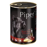 PIPER Animals, XS-XL, Beef Liver and Potatoes, canned grain-free wet dog food, (in aspic), 400g