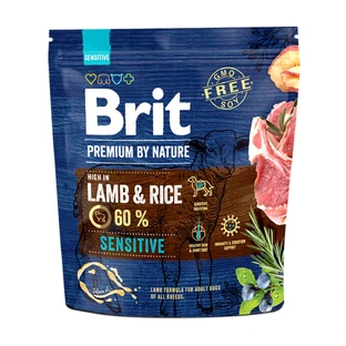 BRIT Premium By Nature Sensitive, Lamb, dry food for dogs with digestive sensitivities, 1kg