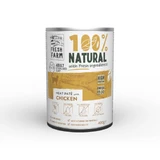 FRESH FARM Smooth Sterilized, Huhn, Feuchtfutter in Dosen für sterilisierte Katzen, (Pastete), 400g