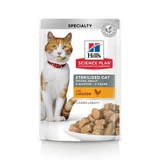 Hill's SP Feline Adult Feline Sterilized Pouch Kurczak, 85 g