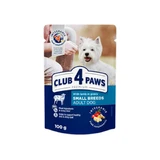 CLUB 4 PAWS Premium, XS-S, Lamb, sachet wet dog food, (in sauce), 100g