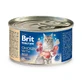 BRIT Premium By Nature, Chicken and Beef, canned grain-free moist cat food, (pate), 200g