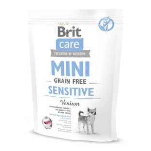 BRIT Care Mini Sensitive, XS-S, Hunted, grain-free dry food for dogs with digestive sensitivities, 400g