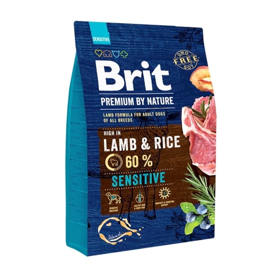 BRIT Premium By Nature Sensitive, Lamb, dry food for dogs, digestive sensitivities, 3kg