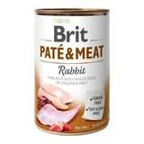 BRIT Pastete und Fleisch, XS-XL, Kaninchen, getreidefreies Nassfutter in Dosen für Hunde, (Pastete), 400g