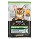 PURINA Pro Plan Sterilized Maintenance, Huhn, Sachet Nassfutter für sterilisierte Katzen, (in Sauce), 85g