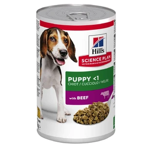 HILL'S Science Plan Puppy , XS-XL, Beef, canned wet food for junior dogs, (in aspic), 370g