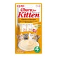 INABA Churu Kitten, Huhn, Beutel, Tube, getreidefrei Belohnungen Junior Katzen, (Püree), 56g